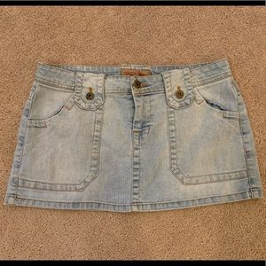 Mini jean skirt